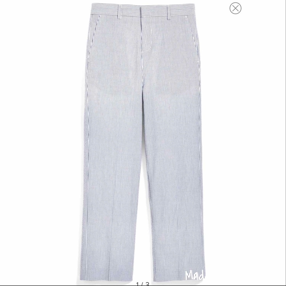 NWT Nordstrom Blue Seersucker Boy Pants Size 7